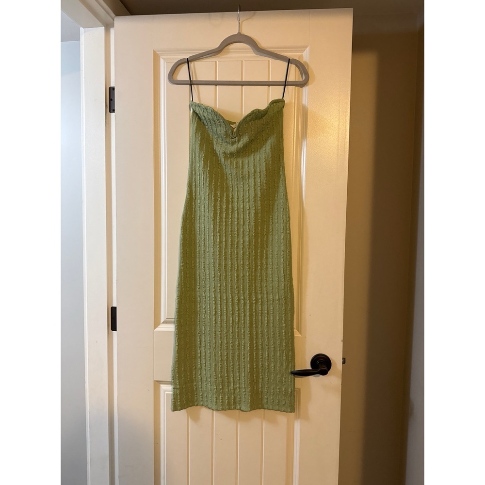Green Strapless Dress